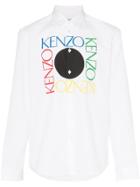 Kenzo Logo Print Shirt - White