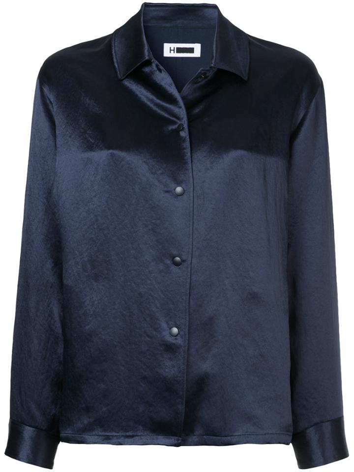 H Beauty & Youth Lightweight Shirt Jacket - Blue