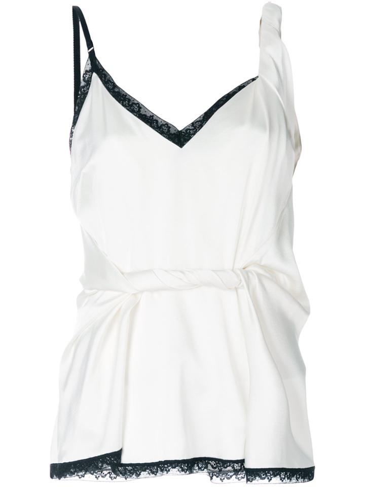 Alexander Wang Twisted Deconstructed Cami Top - White