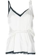 Alexander Wang Twisted Deconstructed Cami Top - White