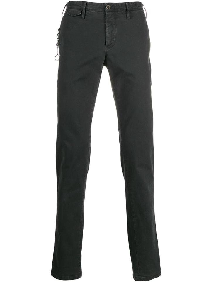 Pt01 Slim Fit Keychain Trousers - Grey