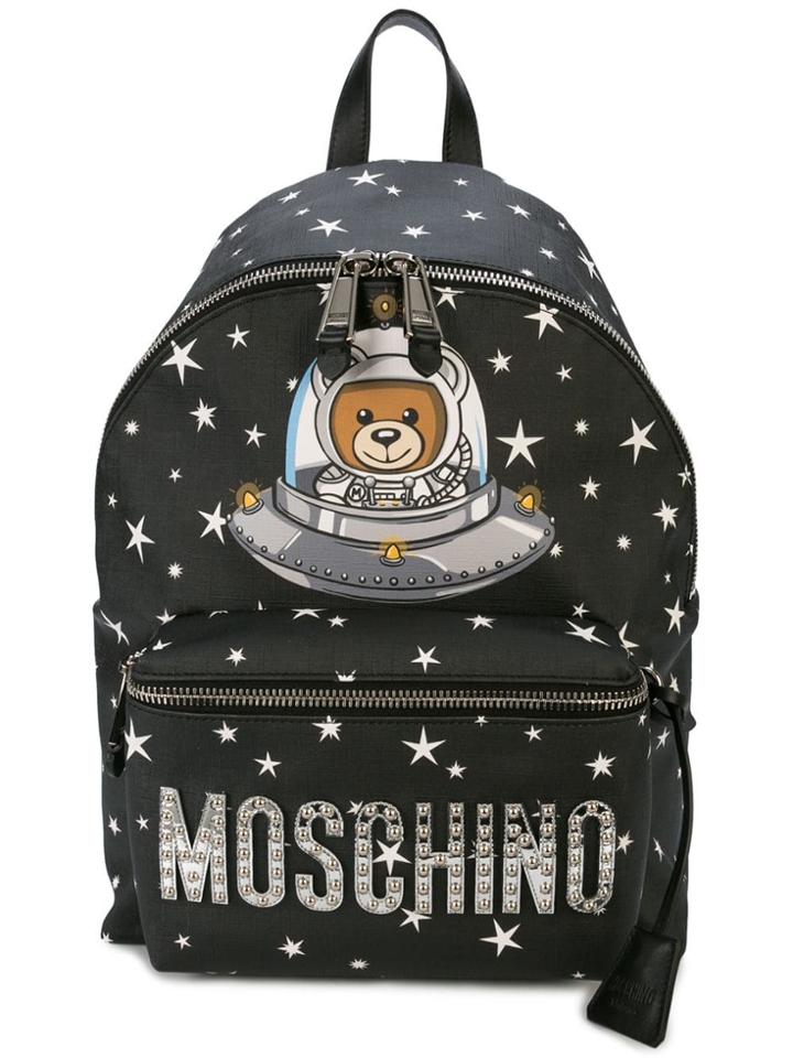 Moschino Space Teddy Backpack - Black