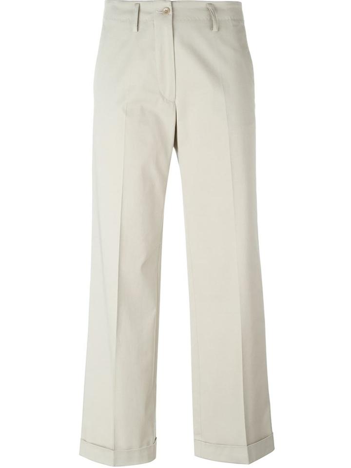 Etro Turn-up Hem Cropped Trousers