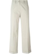 Etro Turn-up Hem Cropped Trousers
