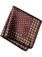 Prada Printed Twill Pocket Square - Red