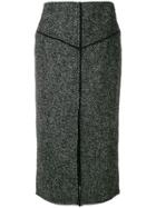 Pringle Of Scotland Tweed Pencil Skirt - Grey
