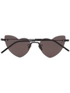 Saint Laurent Eyewear Black Heart Shape Sunglasses