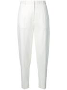 Jil Sander Skinny-fit Tailored Trousers - White