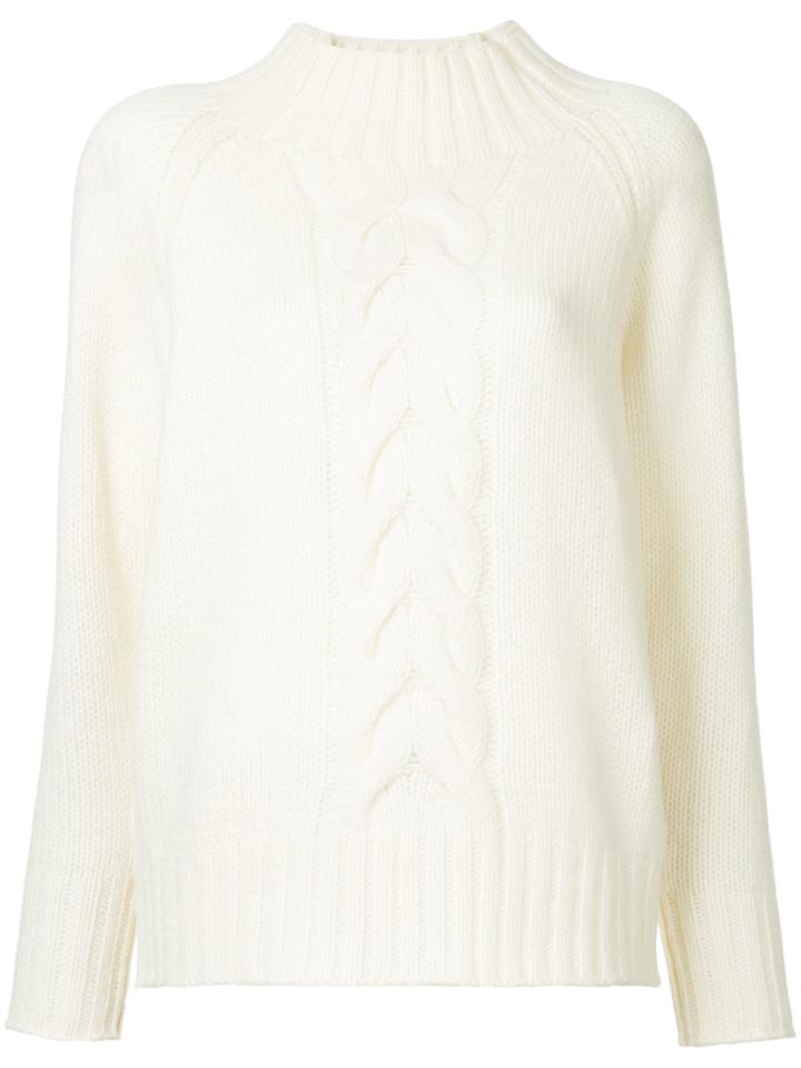 Estnation Braid Knit Jumper - White