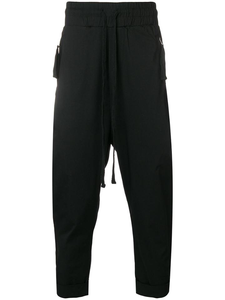 Thom Krom Drop Crotch Joggers - Black