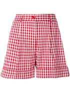 P.a.r.o.s.h. Gingham Print Shorts - Red