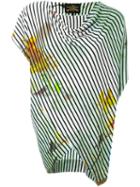Vivienne Westwood Anglomania Striped Splatter Print Blouse