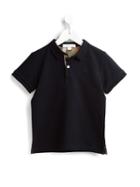 Burberry Kids Classic Polo Shirt, Boy's, Size: 6 Yrs, Blue