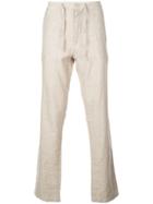 Onia Tailored Straight Leg Collin Trousers - Neutrals