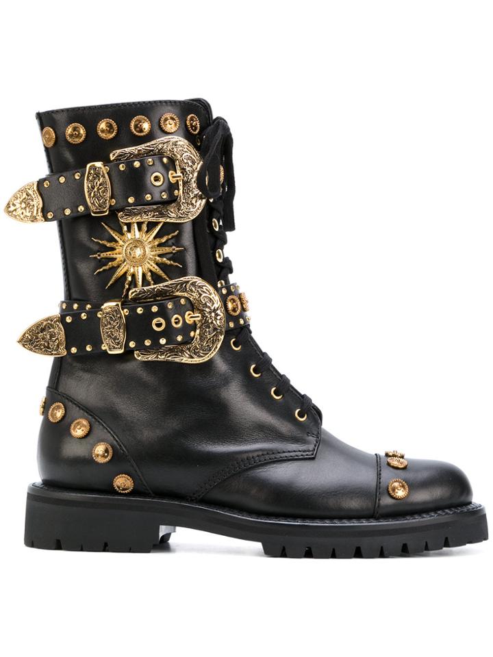 Fausto Puglisi Studded Boots - Black