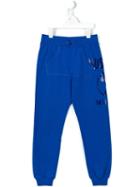 Moschino Kids Question Mark Tracksuit Bottoms, Boy's, Size: 12 Yrs, Blue
