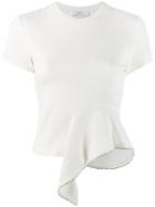 Area Asymmetric Hem T-shirt - White