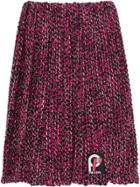 Prada Pleated Knickerbocker Fabric Skirt - Pink & Purple