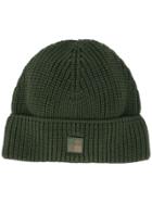 Woolrich Knitted Beanie Hat - Green