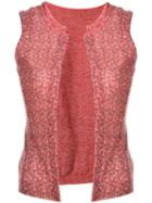 Comme Des Garçons Pre-owned Floral Pattern Waistcoat - Pink