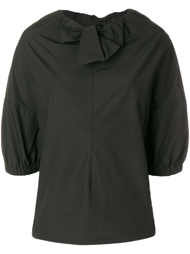 Hache Neck Tie T-shirt - Black