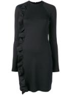 Victoria Victoria Beckham Ruffle Strip Dress - Black