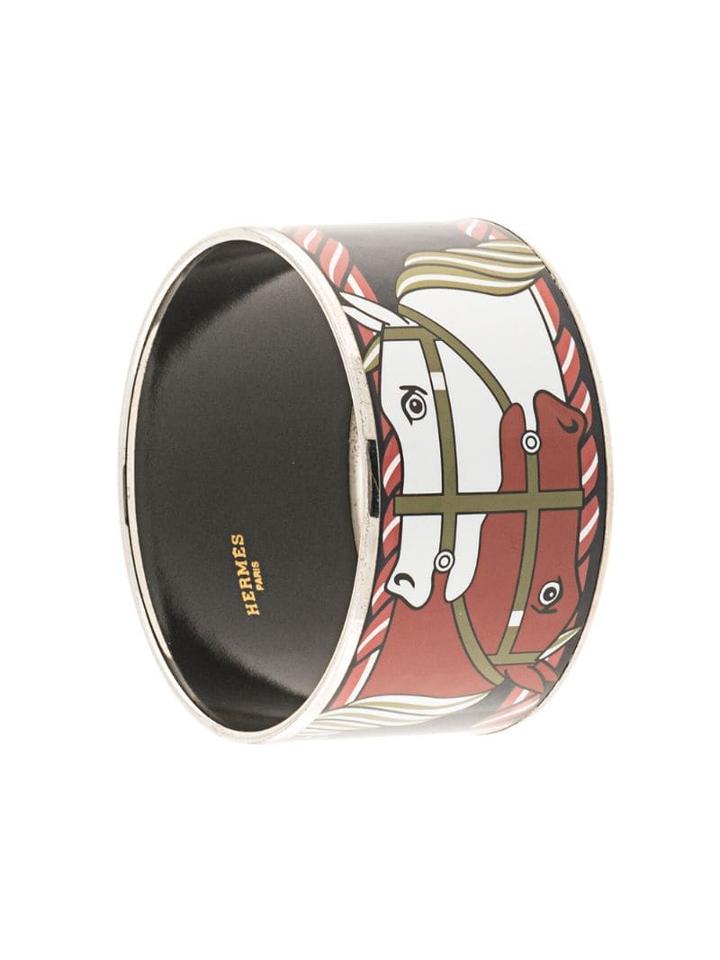 Hermès Pre-owned Cloisonne Ware Bangle - Black