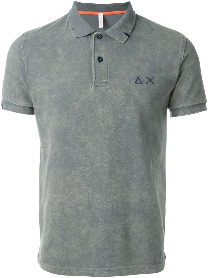 Sun 68 Washed Colour 'super Vintage' Polo Shirt