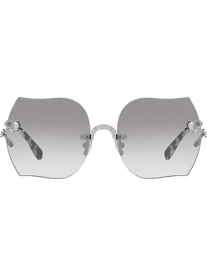 Coach Tea Rose Oversized Sunglasses - Pink