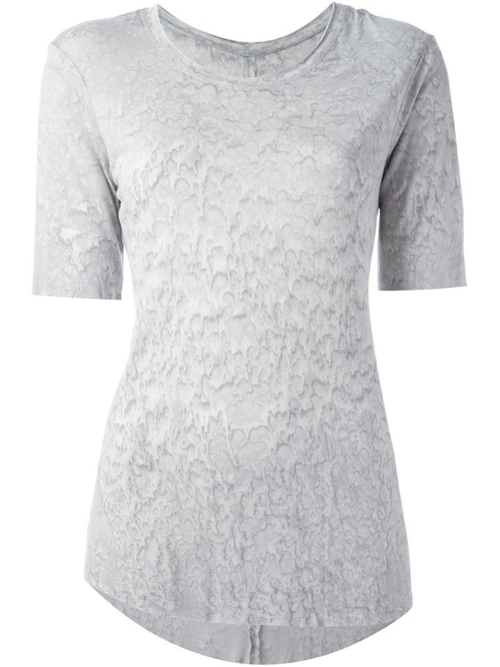 Raquel Allegra Tie Dye Print T-shirt, Women's, Size: 2, Grey, Rayon