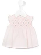 Tartine Et Chocolat - Embroidered Flowers Blouse - Kids - Cotton - 6 Mth, Pink/purple