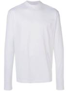 Lanvin Funnel Neck Jersey Top - White