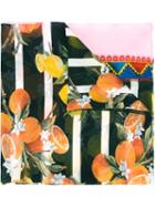 Dolce & Gabbana Lemon And Orange Print Scarf