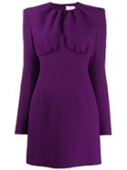 Sara Battaglia Structured Short Length Dress - Purple