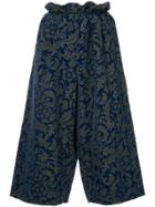 Comme Des Garçons Vintage Floral Pattern Trousers - Grey