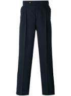 Éditions M.r - High Waisted Trousers - Men - Polyester/virgin Wool - 48, Blue, Polyester/virgin Wool
