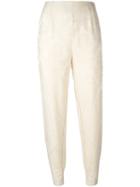 Comme Des Garçons Vintage Jacquard Trousers, Women's, Size: Small, Nude/neutrals