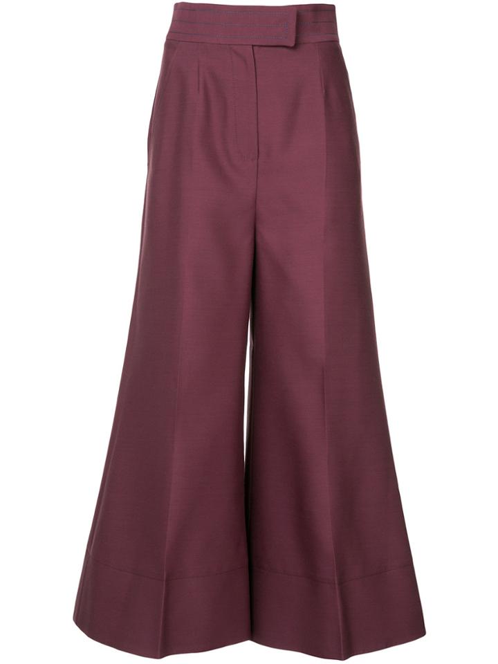 Roksanda Tailored Palazzo Trousers - Pink & Purple