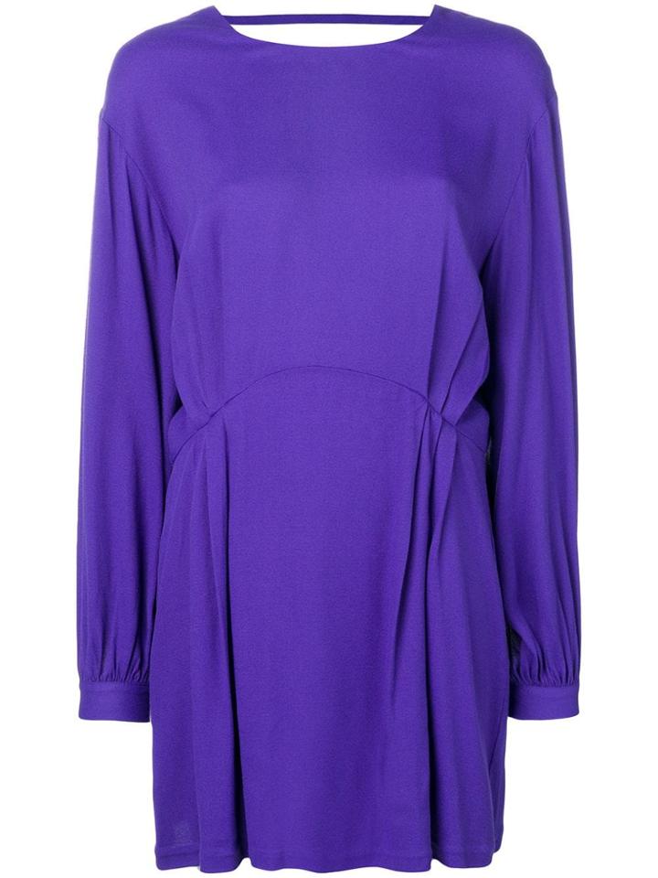 Iro Broken Open Back Dress - Purple