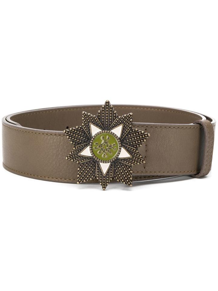 Mr & Mrs Italy Plaque Belt - Green