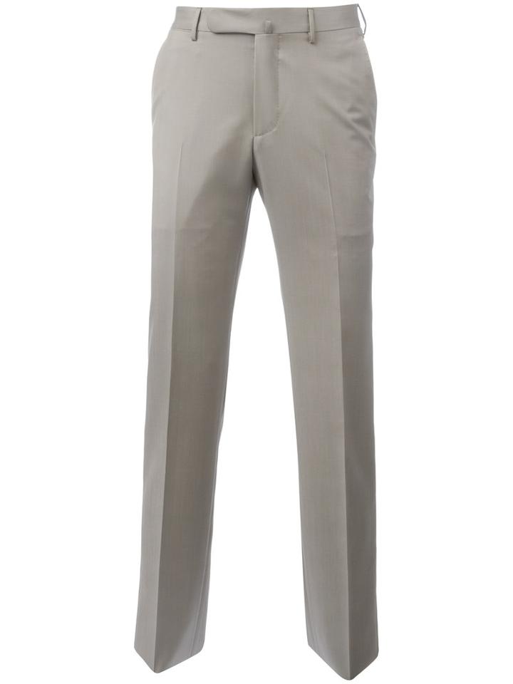 Ermenegildo Zegna Tailored Pants, Men's, Size: 50, Nude/neutrals, Wool/viscose