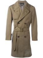 Marc Jacobs Belted Trench Coat, Men's, Size: 48, Green, Cotton/polyester/viscose/virgin Wool