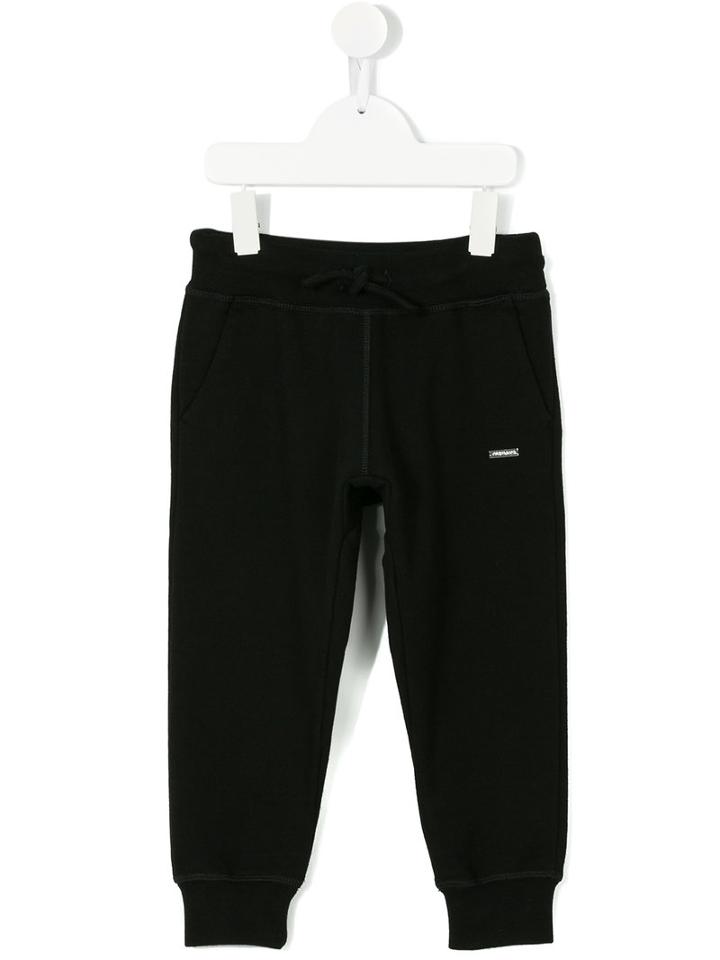 Dsquared2 Kids - Logo Plaque Track Pants - Kids - Cotton - 8 Yrs, Black