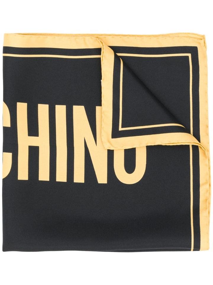 Moschino Logo-print Scarf - Yellow