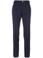 Gucci Straight-leg Trousers, Size: 42, Blue, Wool/silk/spandex/elastane