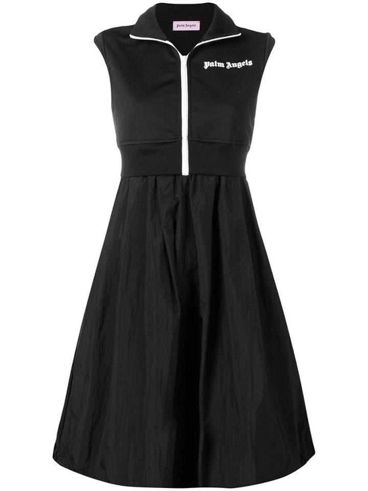 Palm Angels Logo Layered Dress - Black