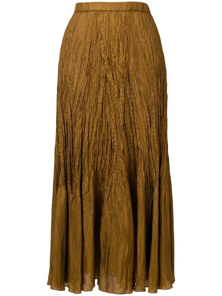 Mes Demoiselles Crinkled Texture Skirt - Brown