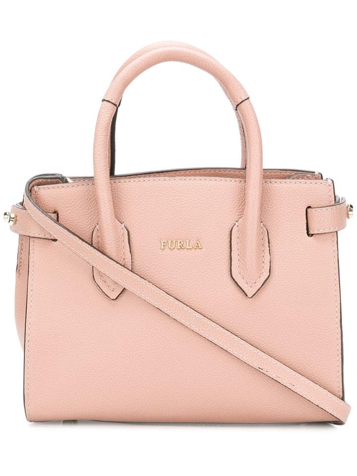 Furla Pin Small Tote Bag - Pink & Purple