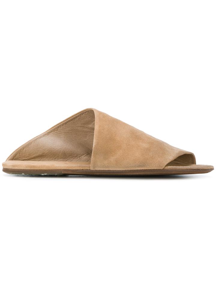 Marsèll Asymmetric Slides - Brown