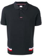 Moncler Gamme Bleu Logo Trim Polo Shirt, Men's, Size: Large, Blue, Cotton
